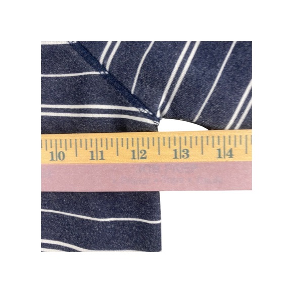 7 For All Mankind Kids Blue White Stripe Zip Up Hoodie 3T - Picture 4 of 6